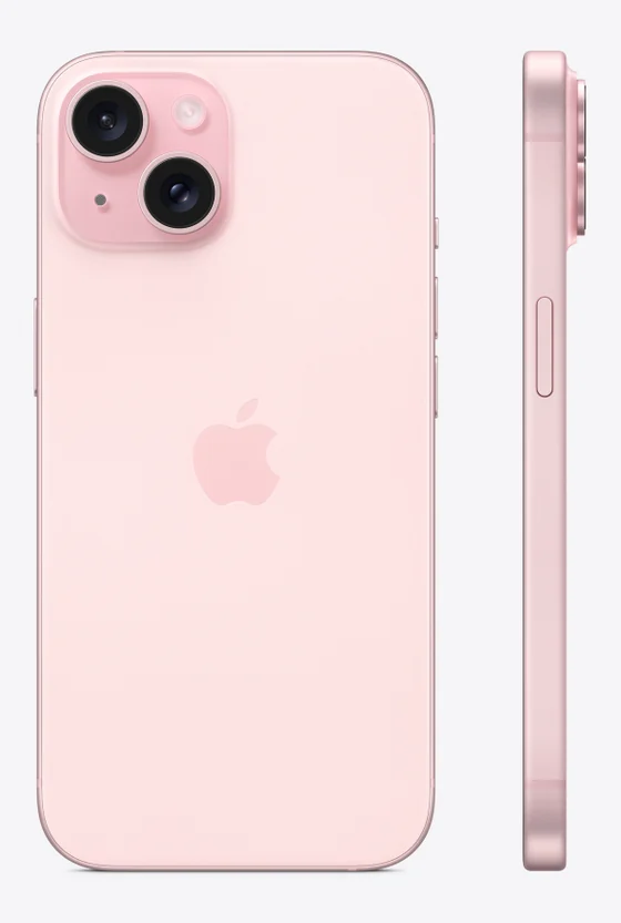 iPhone 15 сзади и сбоку